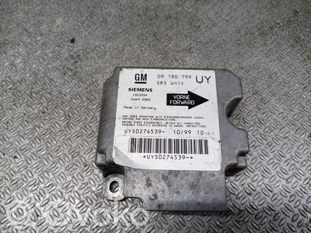 Opel Astra G Airbag control unit/module 