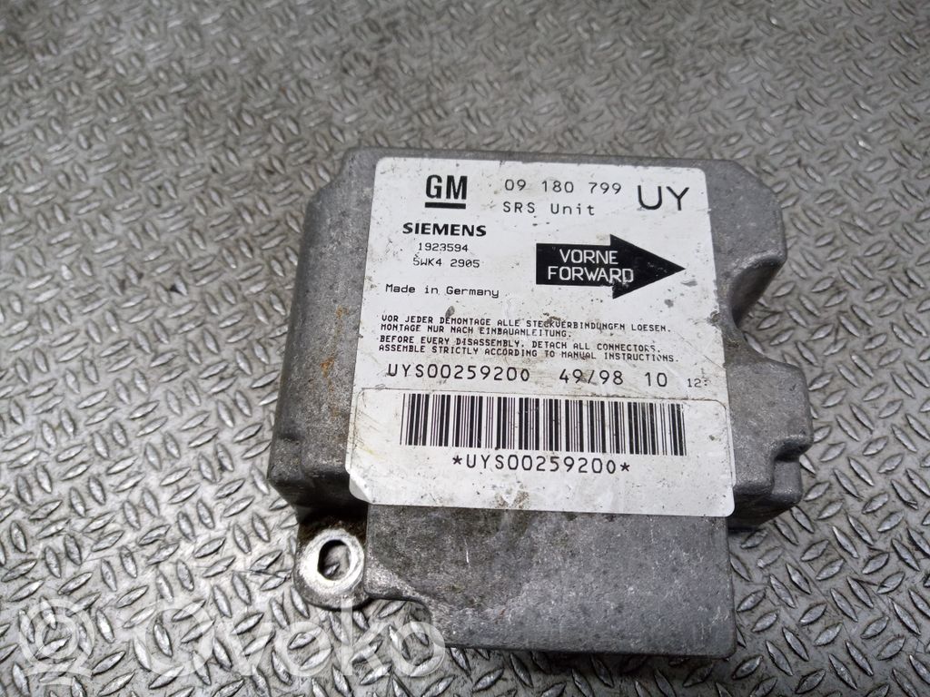Opel Astra G Airbag control unit/module 