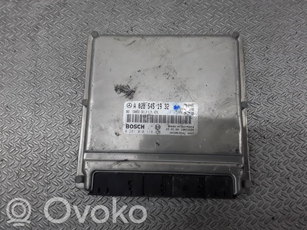 Sterownik / Moduł ECU   A0285451932,0281010118