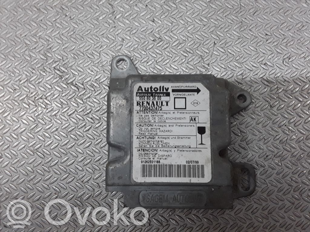 Renault Megane I Module de contrôle airbag 