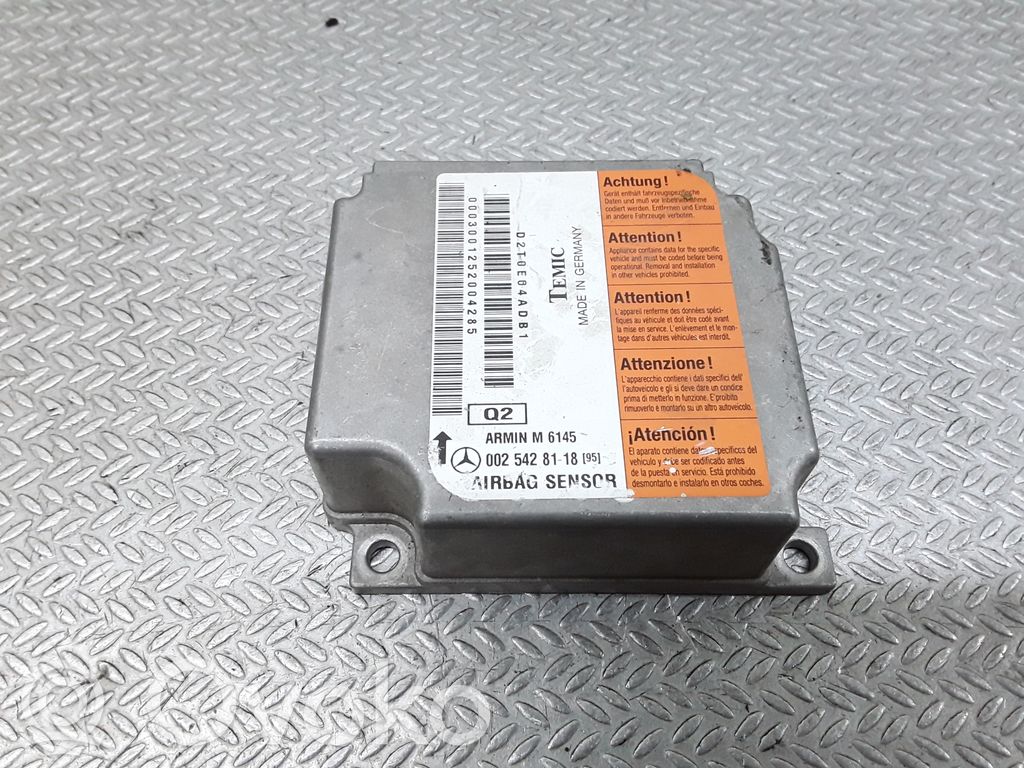 Mercedes-Benz ML W163 Centralina/modulo airbag
