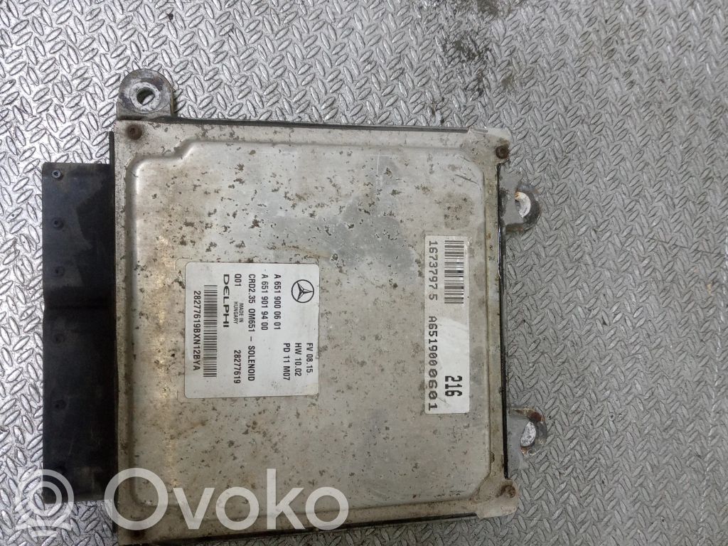 Mercedes-Benz Sprinter W906 Unitate/modul de control motor 