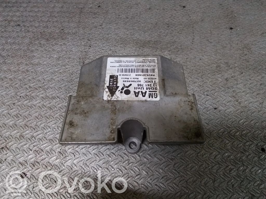 Unitate/modul de comandă airbaguri   13241766,327963935