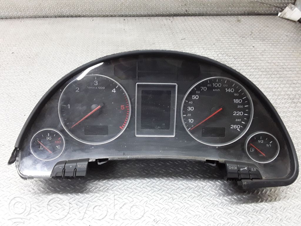 Audi A4 S4 B6 8E 8H Velocímetro (tablero de instrumentos) 
