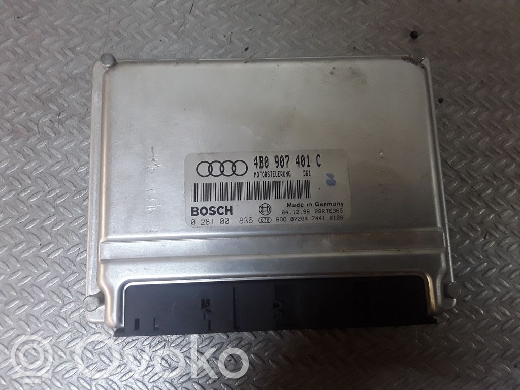 Блок управления двигателя   4B0907401,0281001836