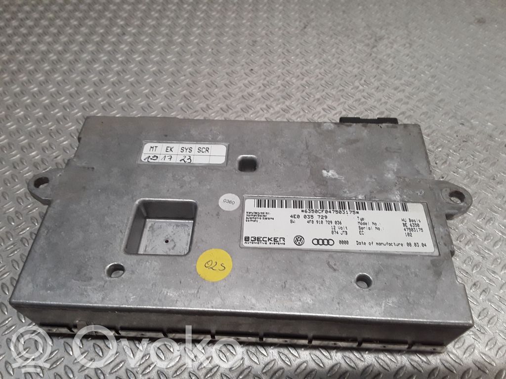 Other control units/modules   4E0035729
