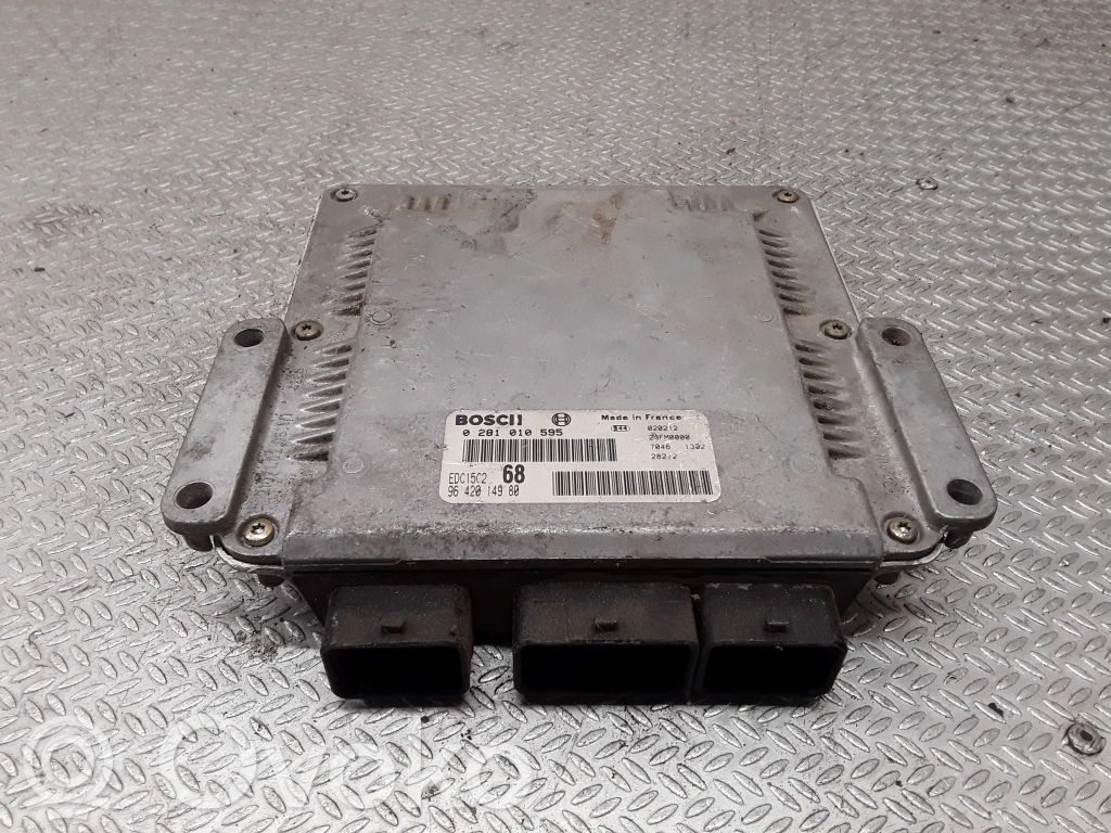 Unidad de control/módulo del motor   9642014980,0281010595