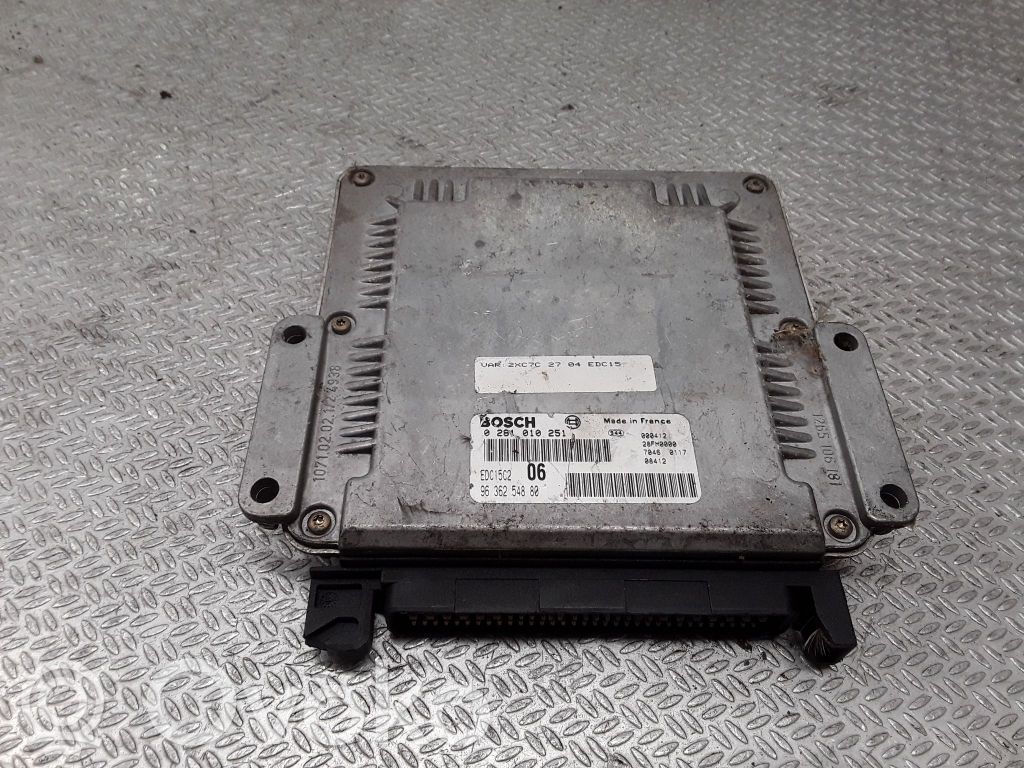 Engine control unit/module   9636254880,0281010251