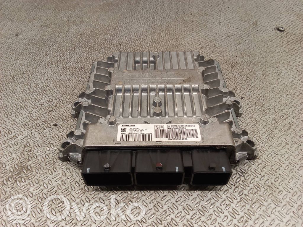 Engine control unit/module   9661835380,9655534080,5WS40258FT