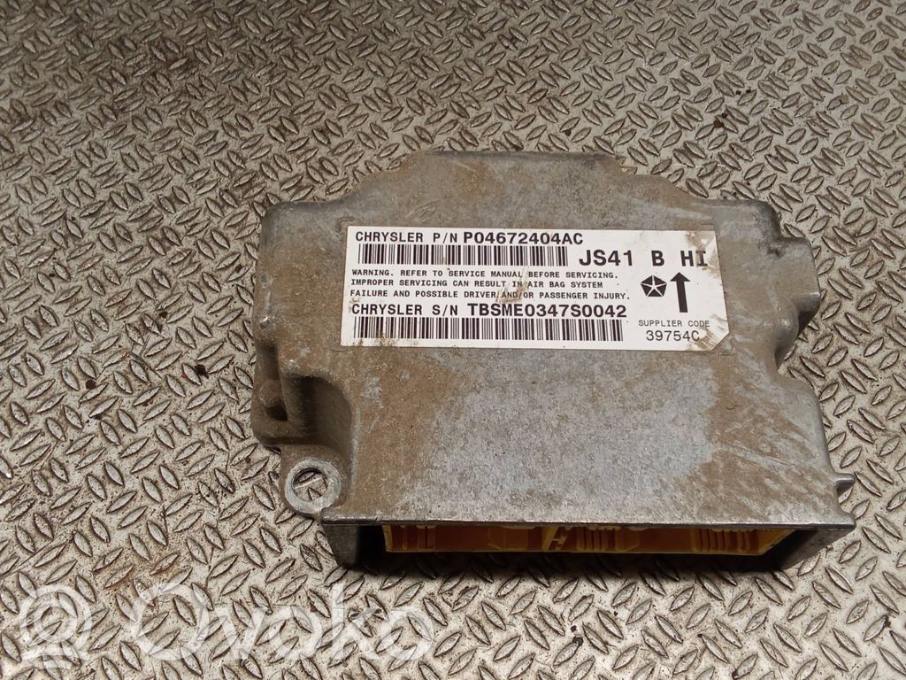 Chrysler Sebring (JS) Airbag control unit/module 