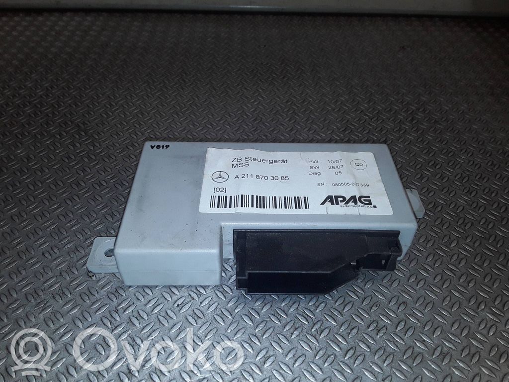 Other control units/modules   A2118703085