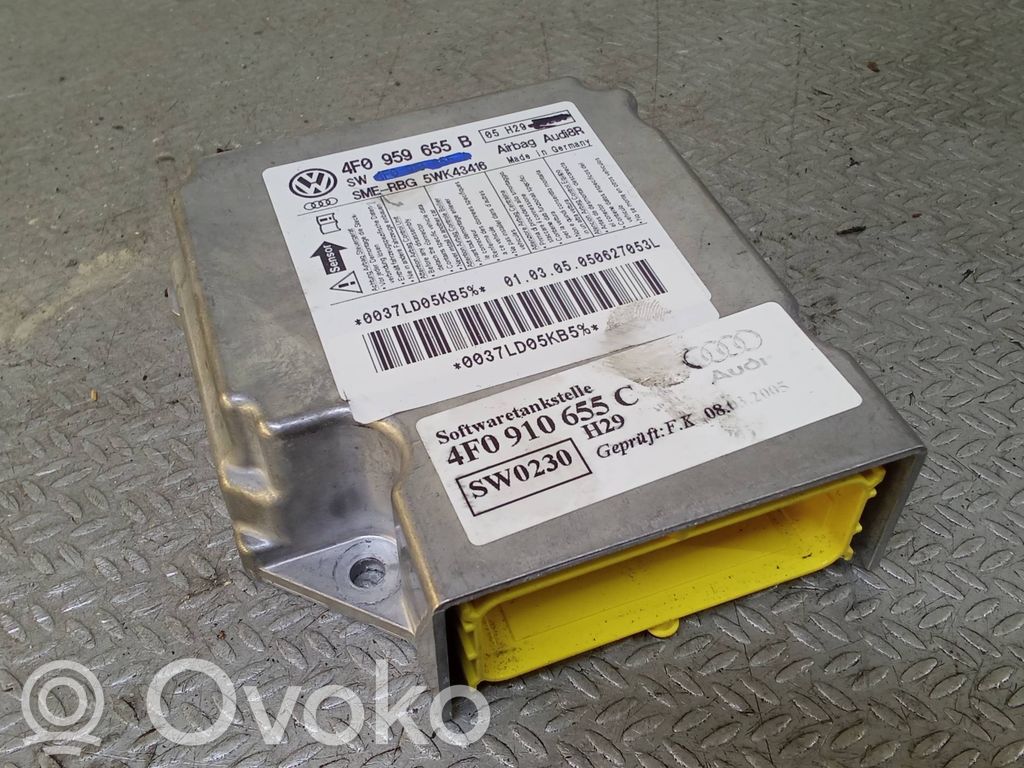 Module de contrôle airbag   4F0959655B,4F0910655C