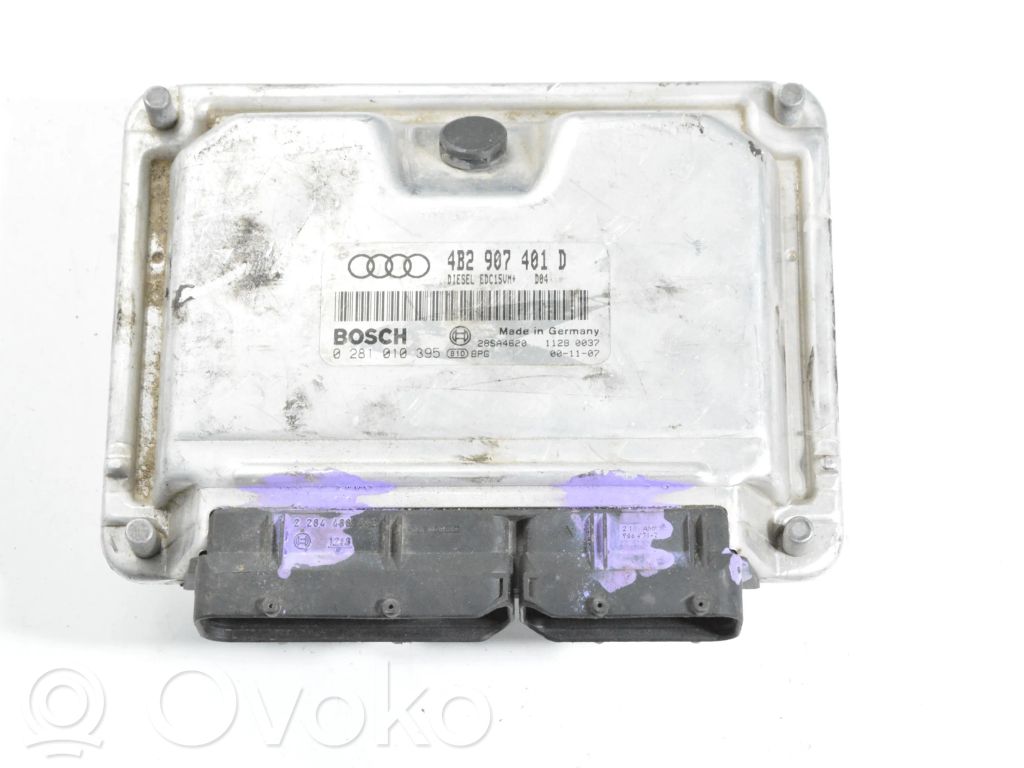 Engine control unit/module ECU   0281010395,4B2907401D