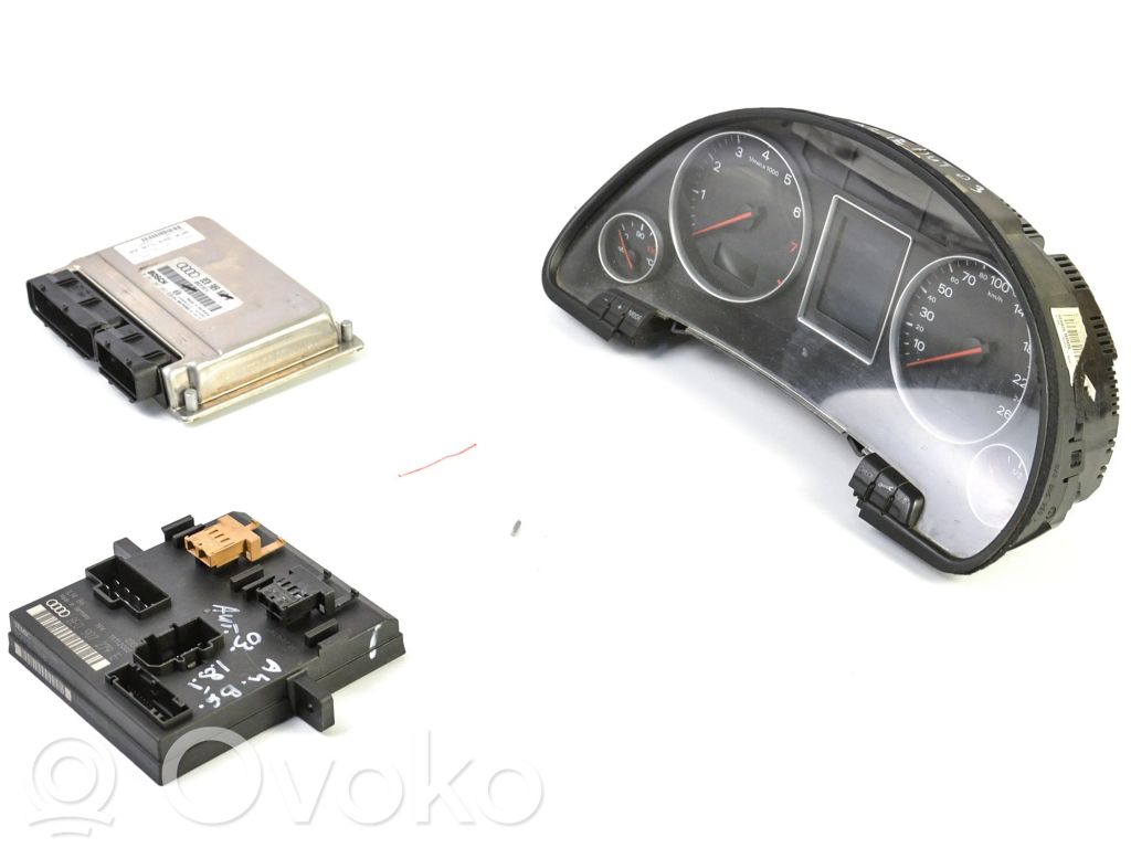 Audi A4 S4 B6 8E 8H Engine ECU kit and lock set 