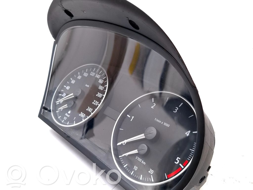 BMW 3 E90 E91 Spidometrs (instrumentu panelī) 