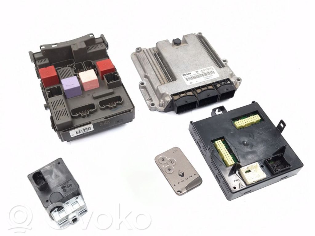 Renault Laguna II Engine ECU kit and lock set 