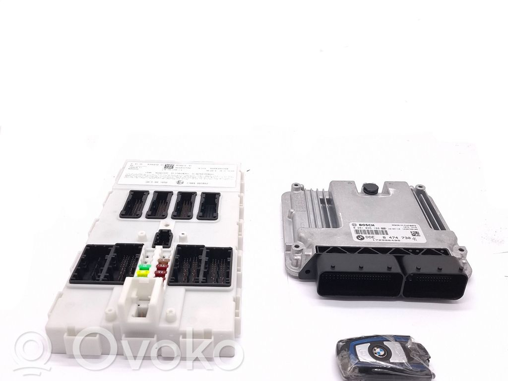 BMW 3 F30 F35 F31 Komputer / Sterownik ECU i komplet kluczy 