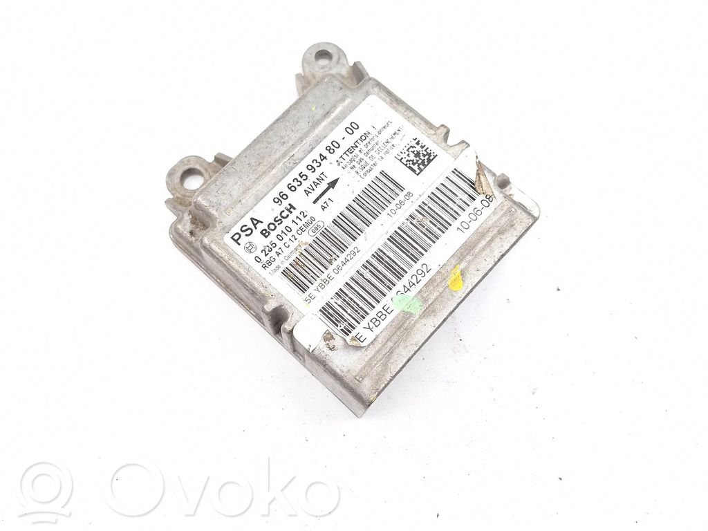 Peugeot 207 Airbag control unit/module 