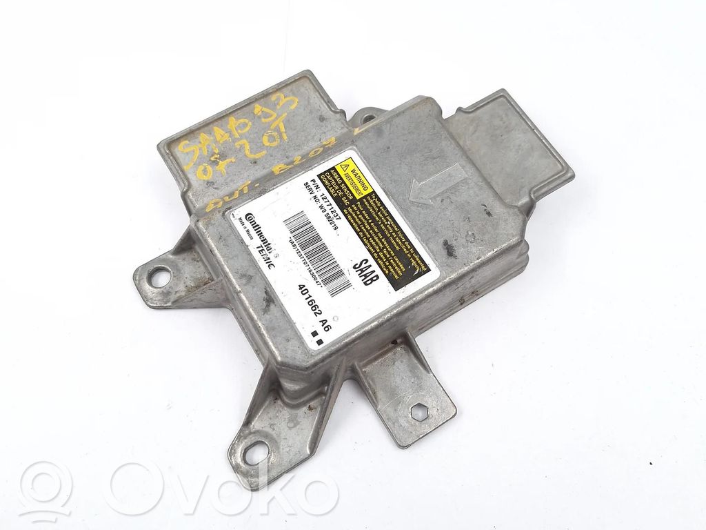 Module de contrôle airbag   12771237,W0582219,AS1237T071630047,12771237,401662A6,AS1237T071630047,M1630Y284,W0582219