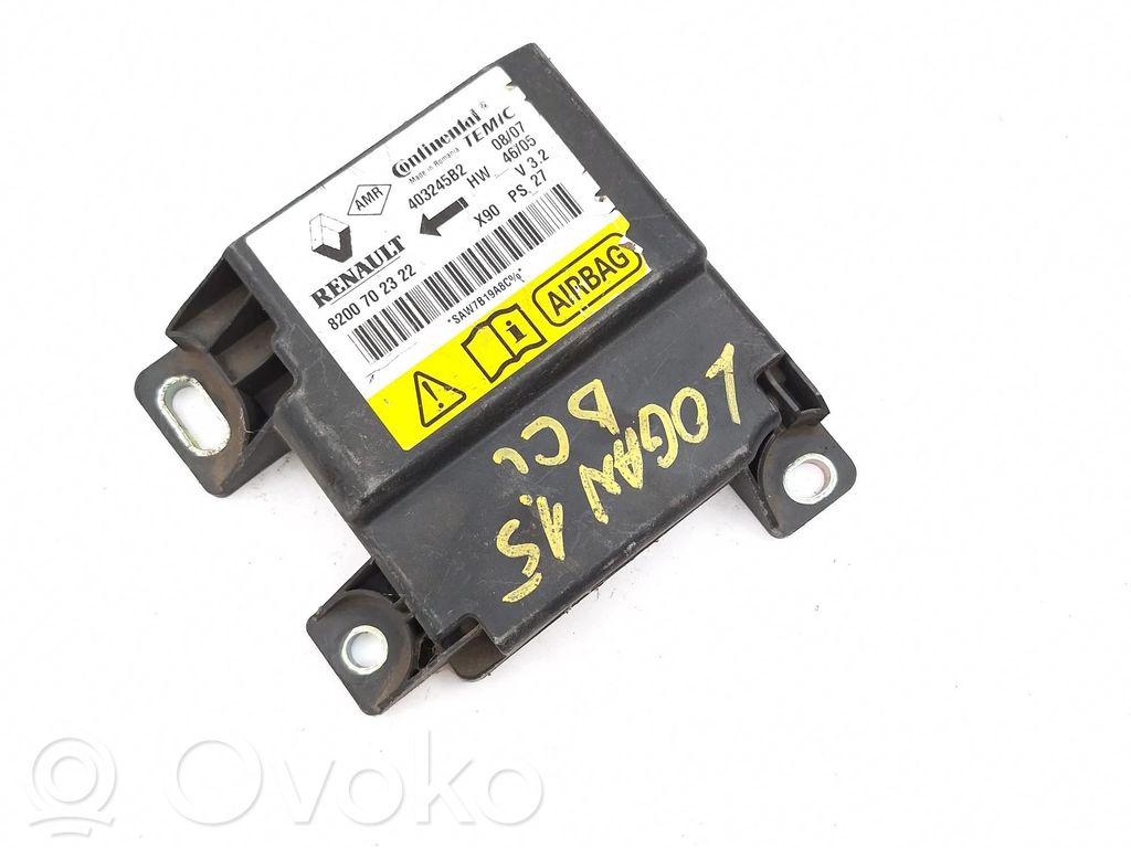 Dacia Logan I Airbag control unit/module 