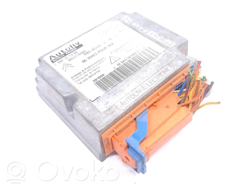 Sterownik / Moduł Airbag   9652276980,602327400,RBGACU3V06C,216196945,216196958B,5EGA7J0219847Z