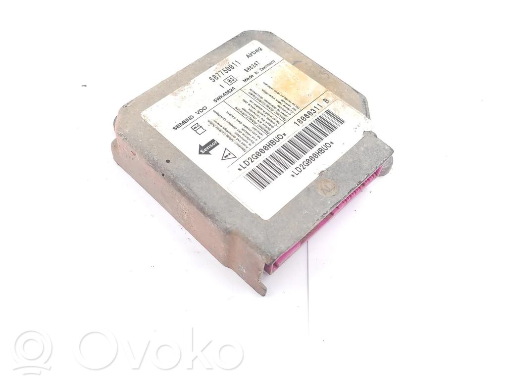 LDV Maxus Airbag control unit/module 