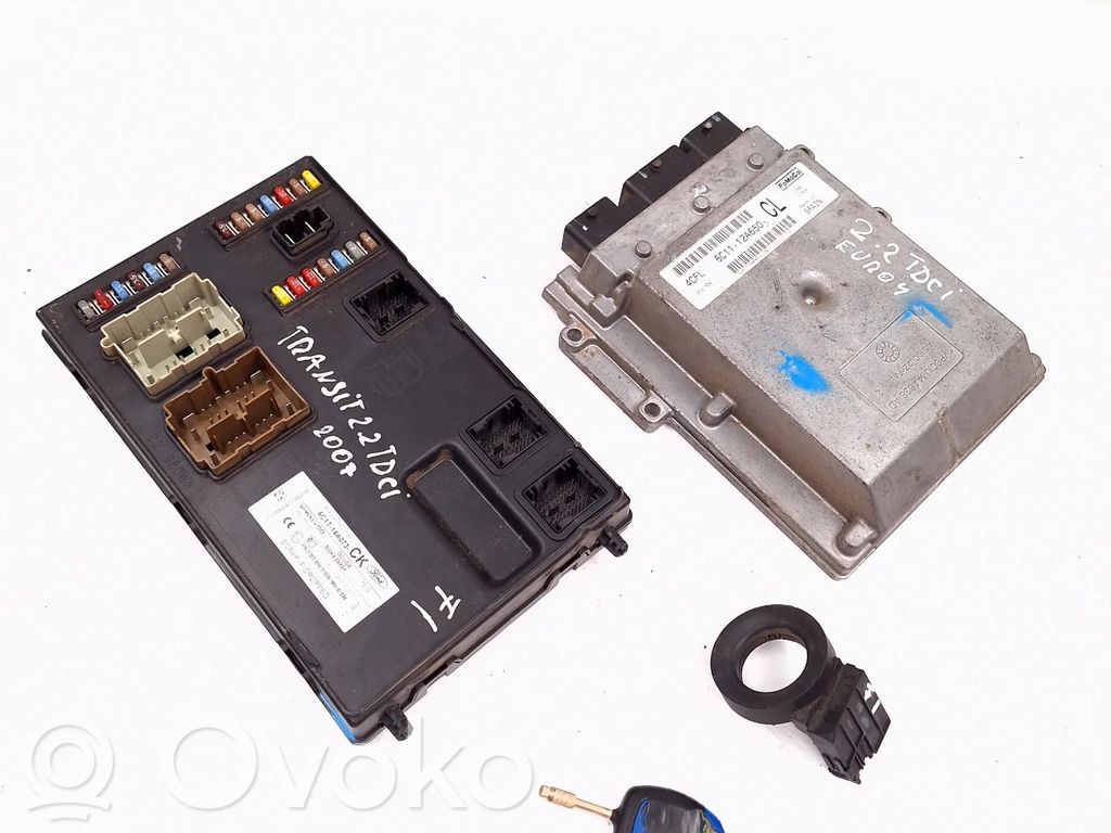 Ford Transit Juego de cerradura y set ECU del motor 