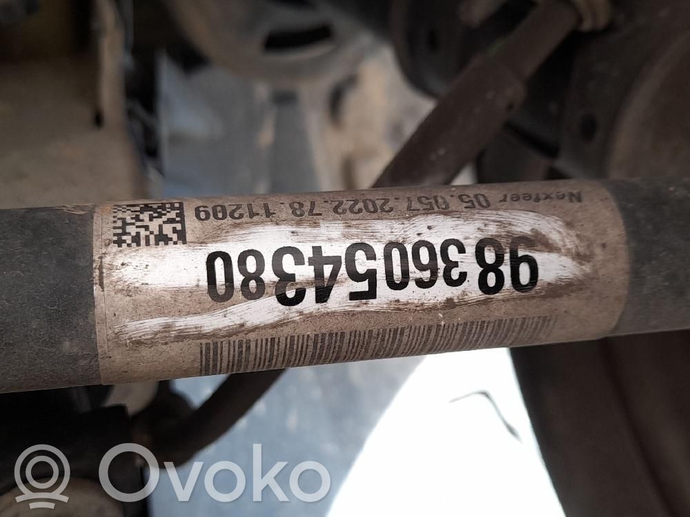 Eje de transmisión delantero   9836054380
