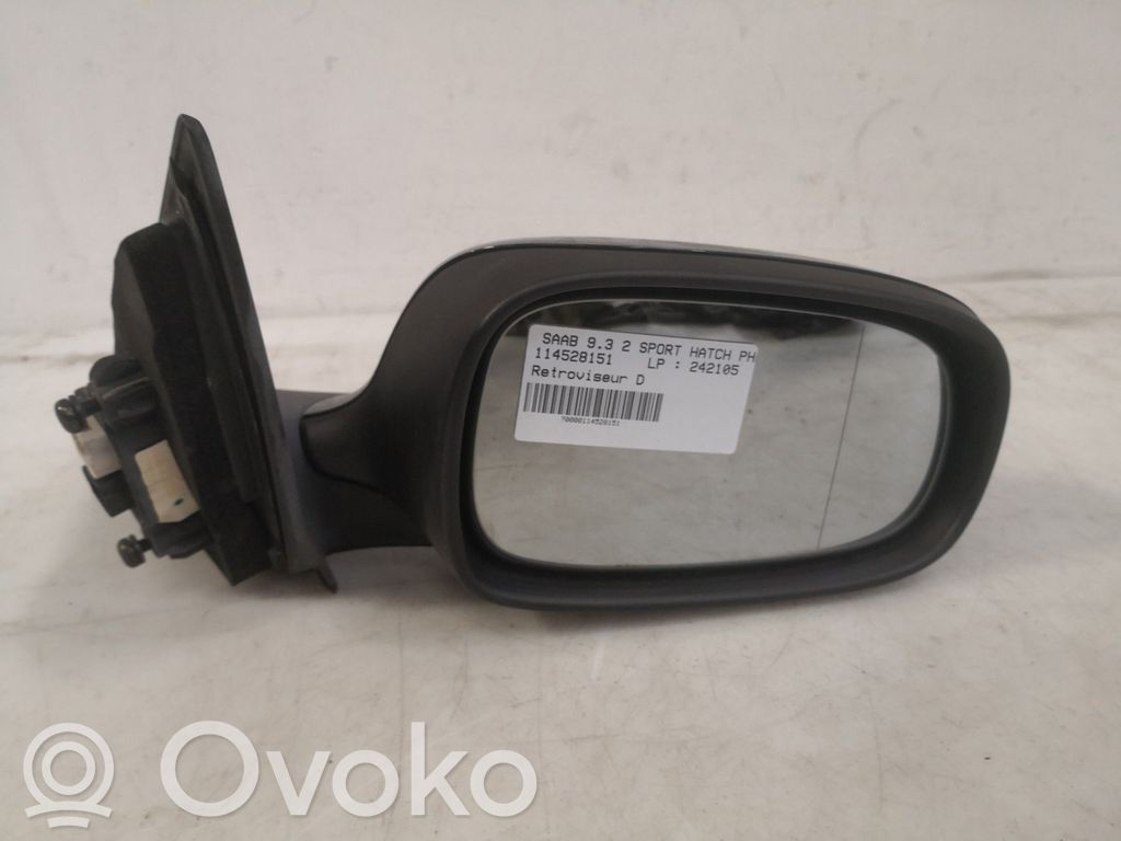 Saab 9-3 Ver2 Espejo lateral manual 