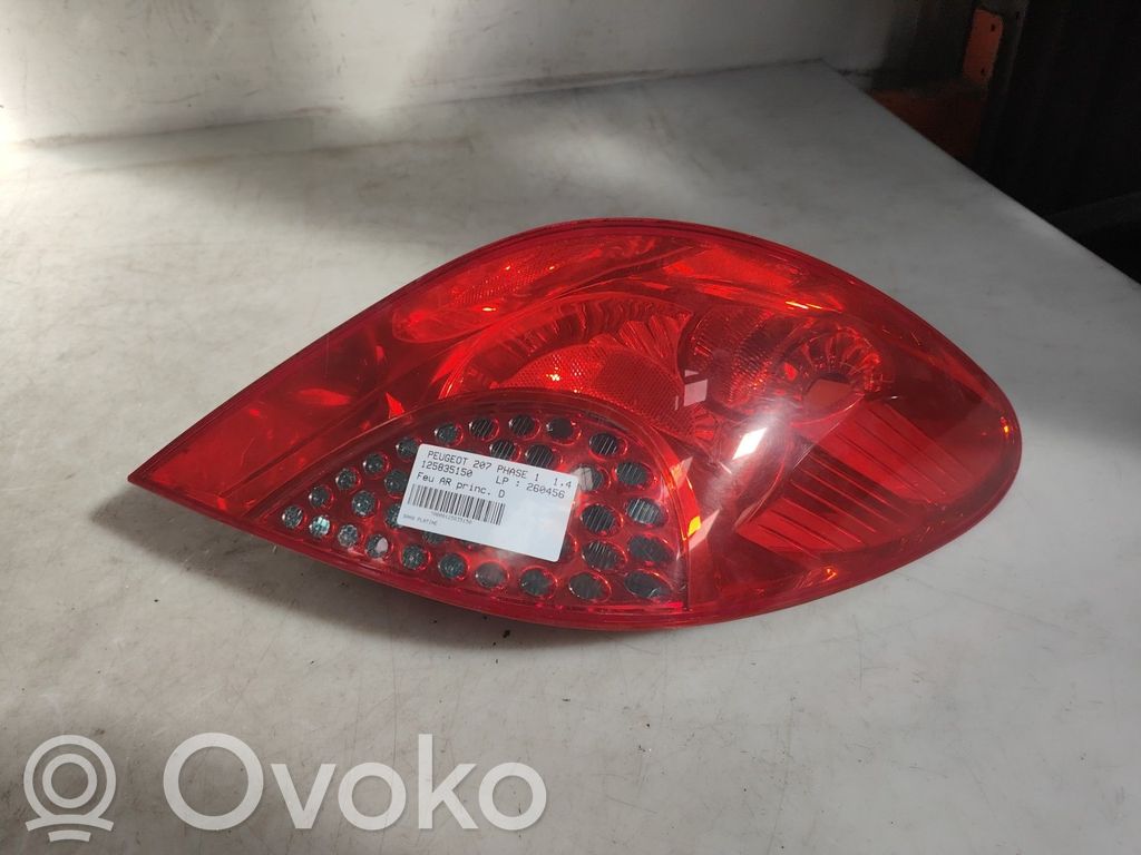 Peugeot 207 Rear/tail lights 