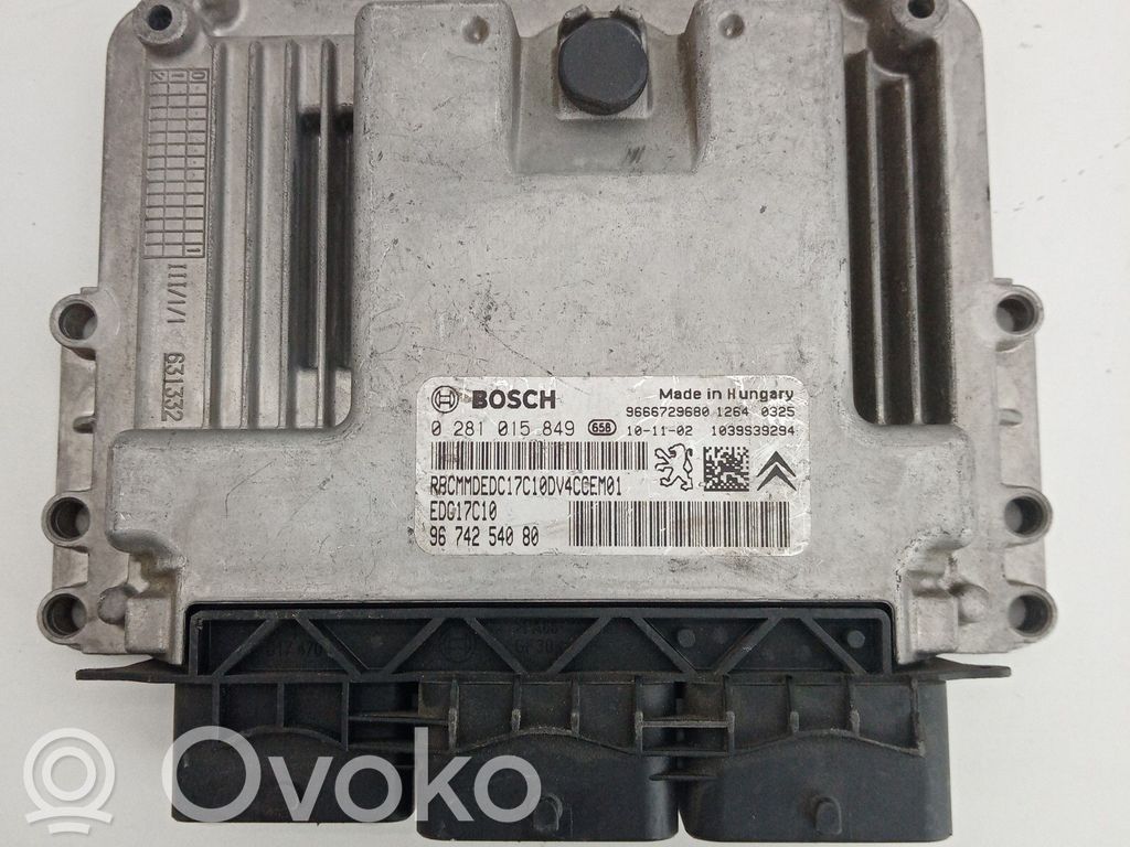Dzinēja vadības bloks   0281015849,EDC17C109674254080