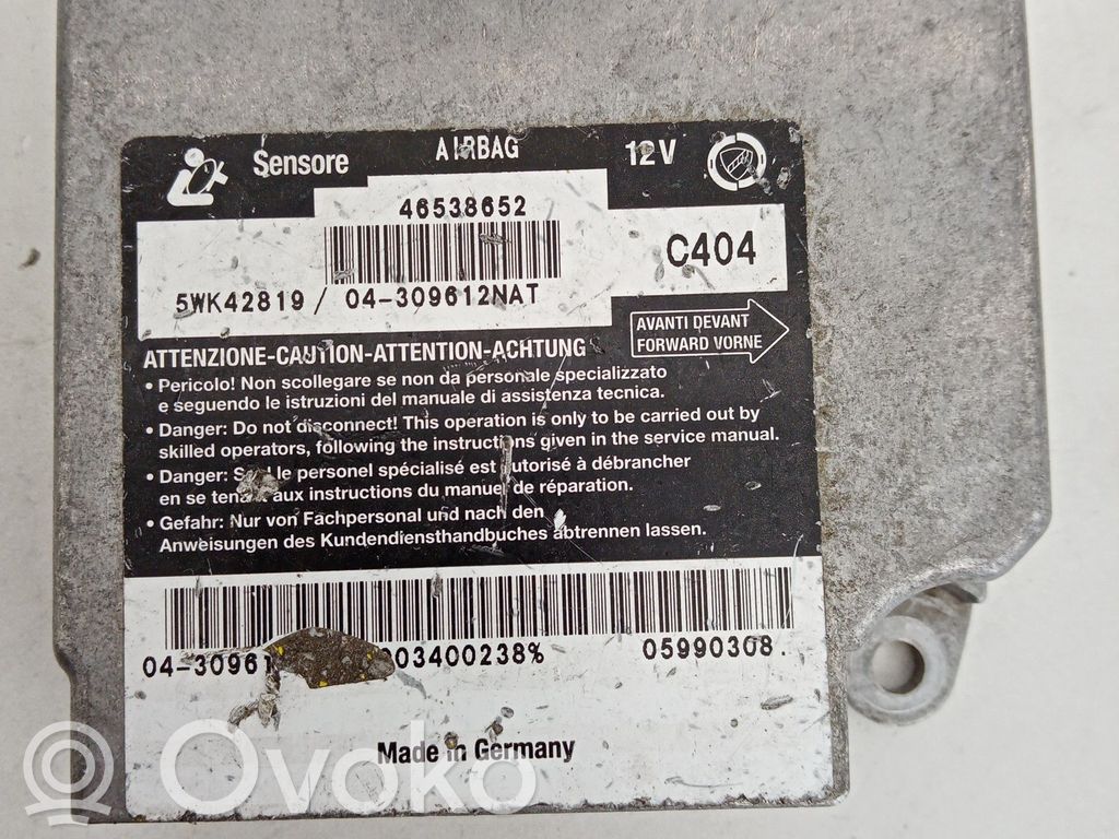 Fiat Marea Airbag control unit/module 