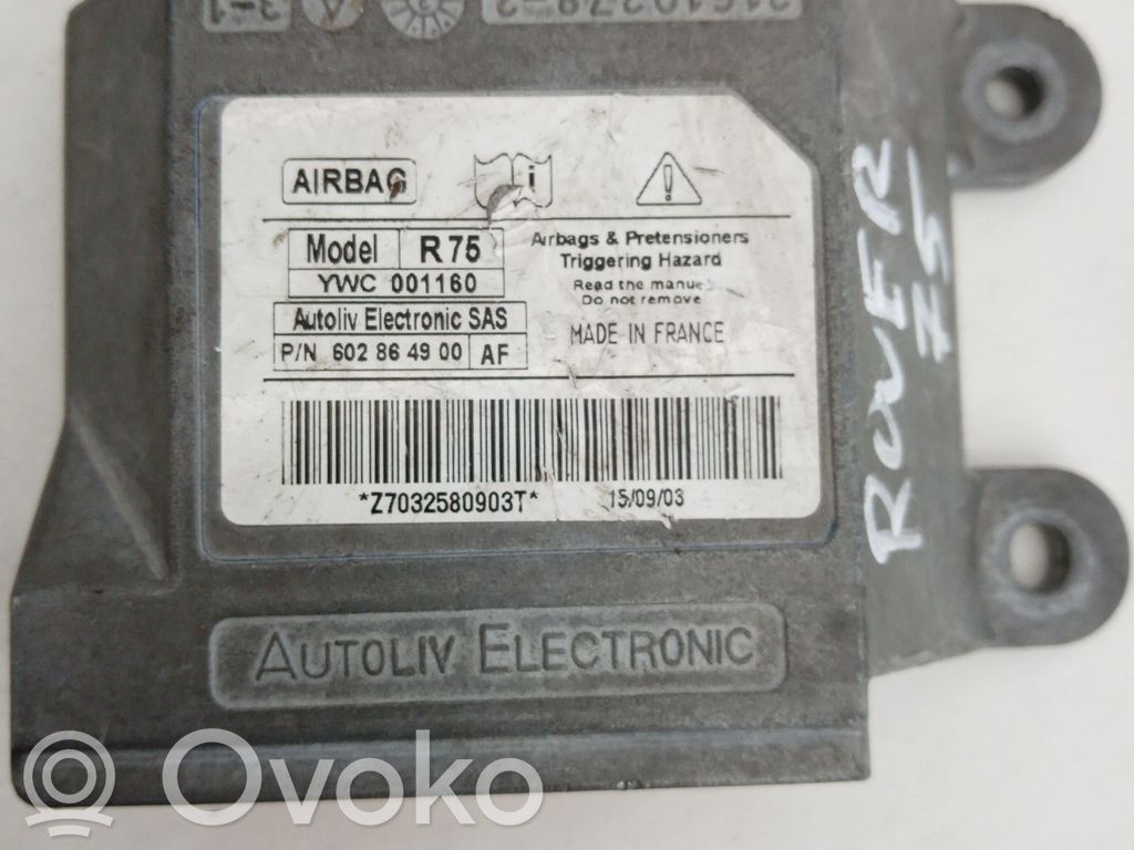 Rover 75 Airbag control unit/module 