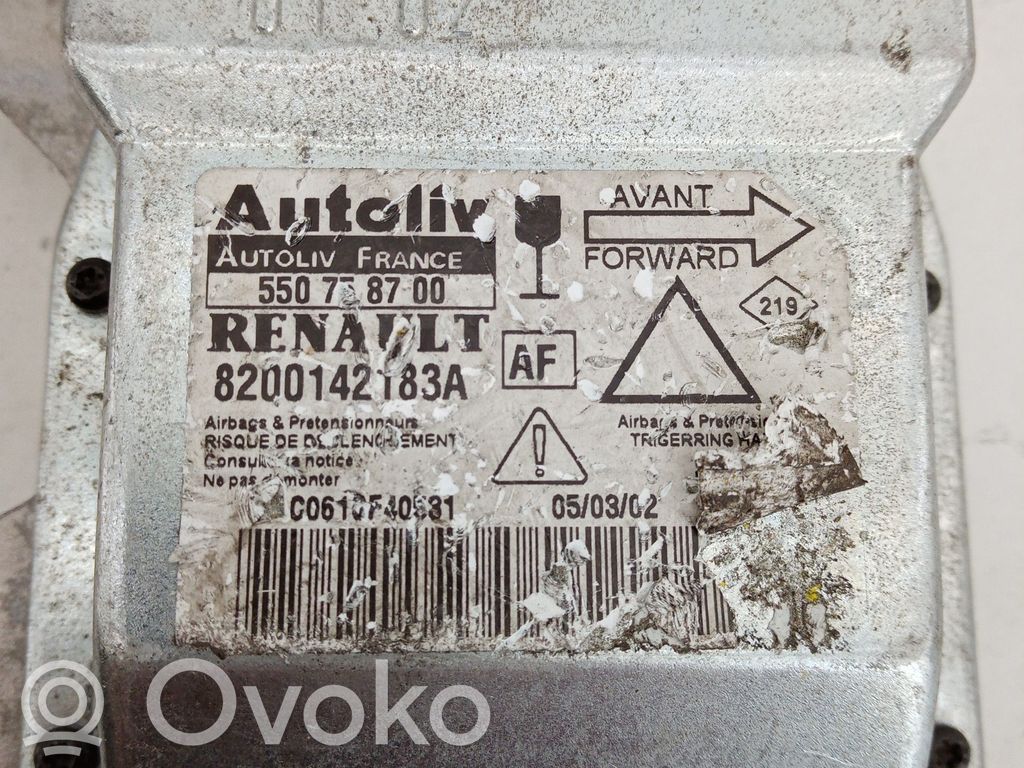 Unidad de control/módulo del Airbag   550778700,8200142183A