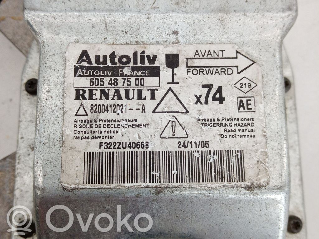 Module de contrôle airbag   605487500,8200412021A