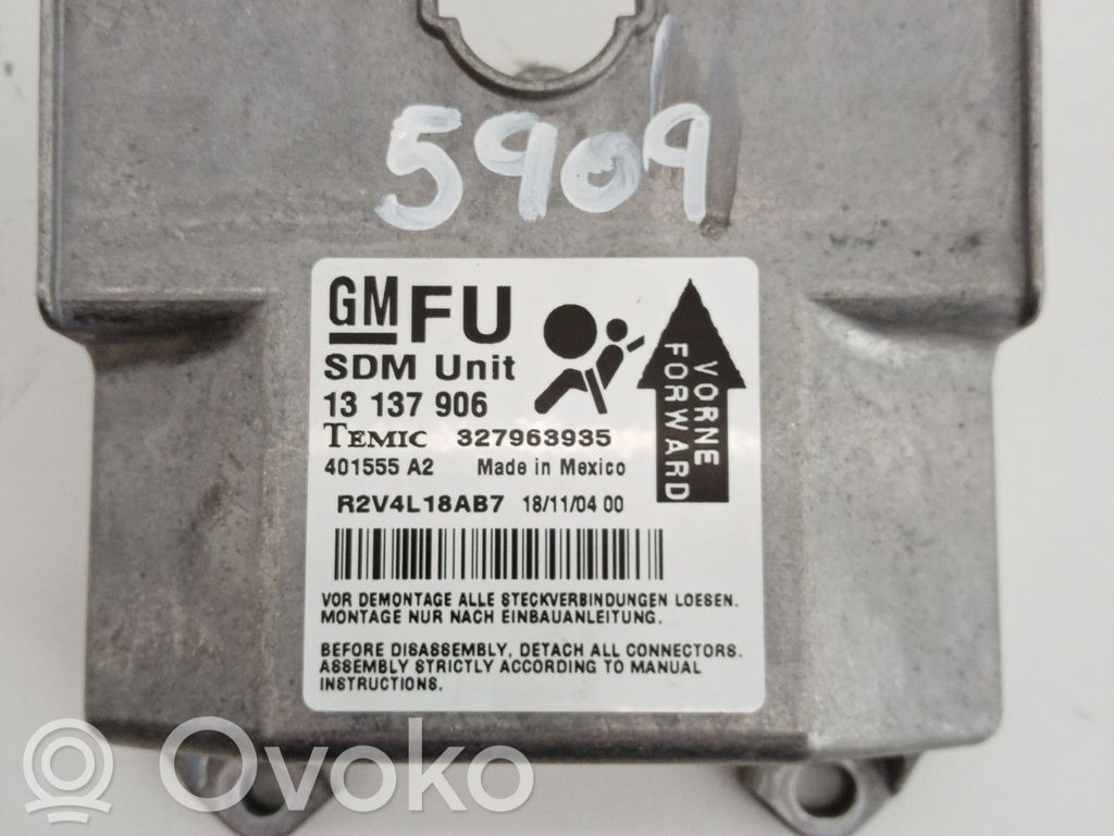 Airbag control unit/module   13137906FU,327963935,401555A2