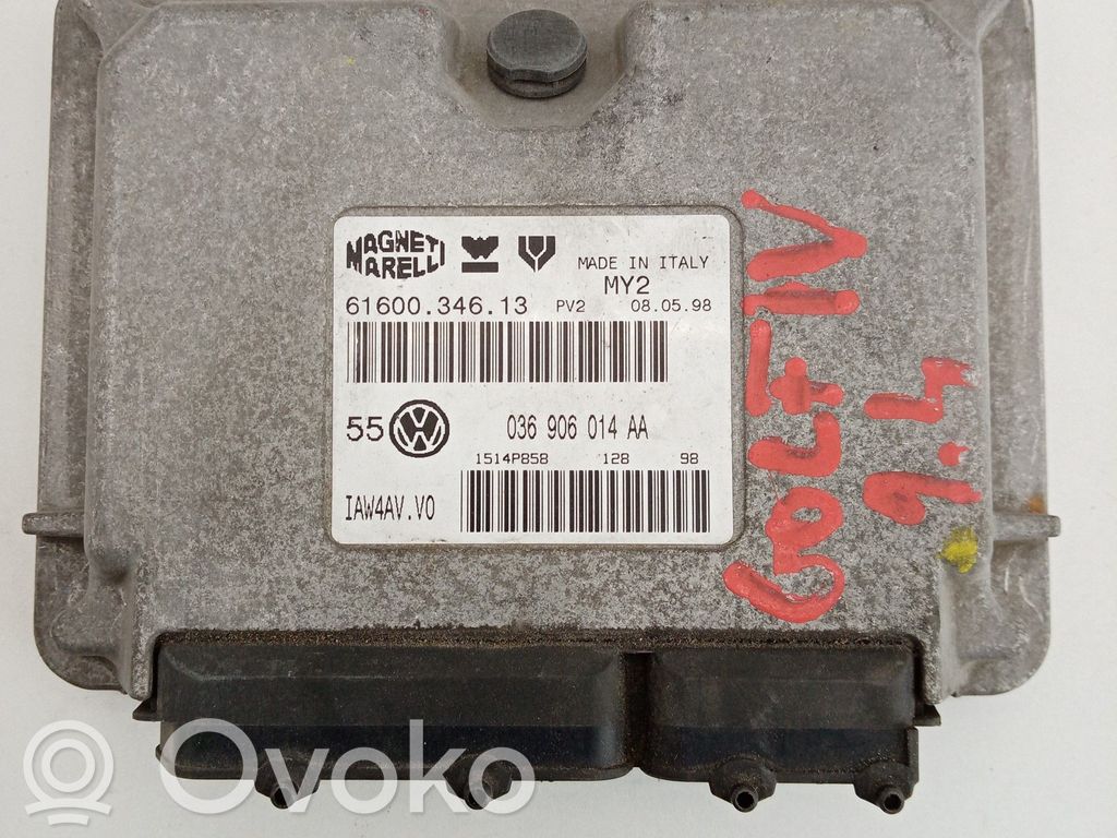 Engine control unit/module   6160034613,036906014AA,PV2