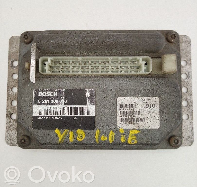 Unidad de control/módulo del motor   0261200716,1762001443,201810,BOSCH