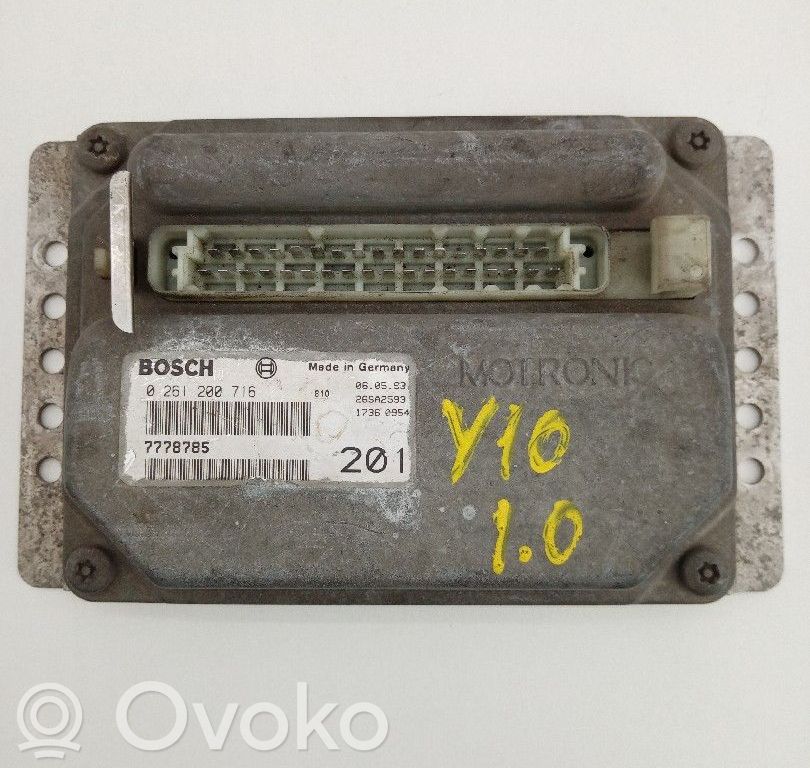 Unidad de control/módulo del motor   0261200716,17360954,7778785201,BOSCH