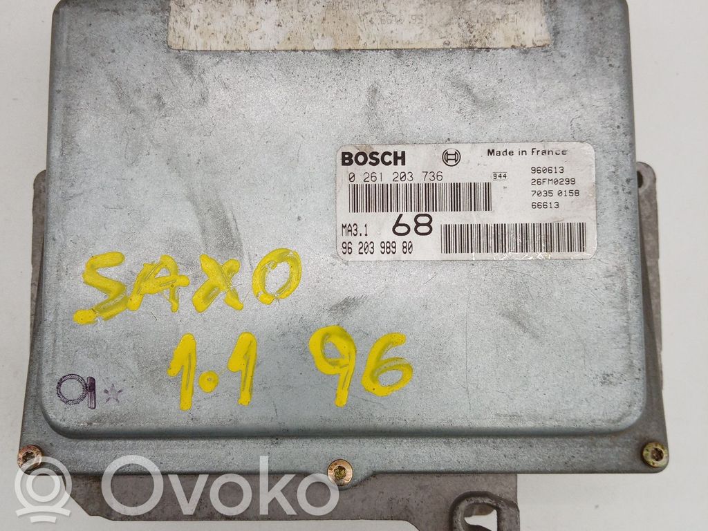 Citroen Saxo Unitate/modul de control motor 