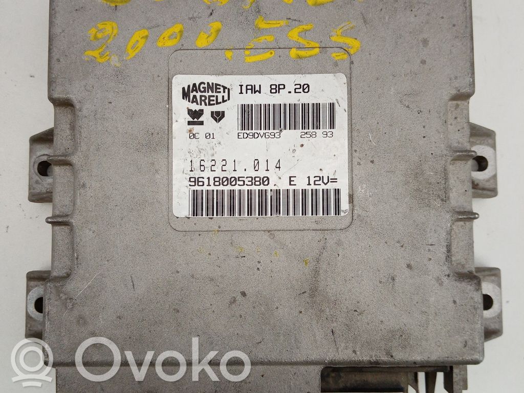 Engine control unit/module   MARELLI,16221014,8P20,9618005380,IAW