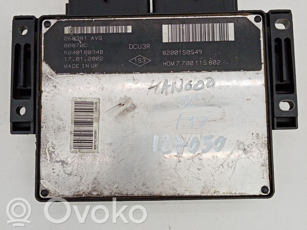 Renault Kangoo I Engine control unit/module 