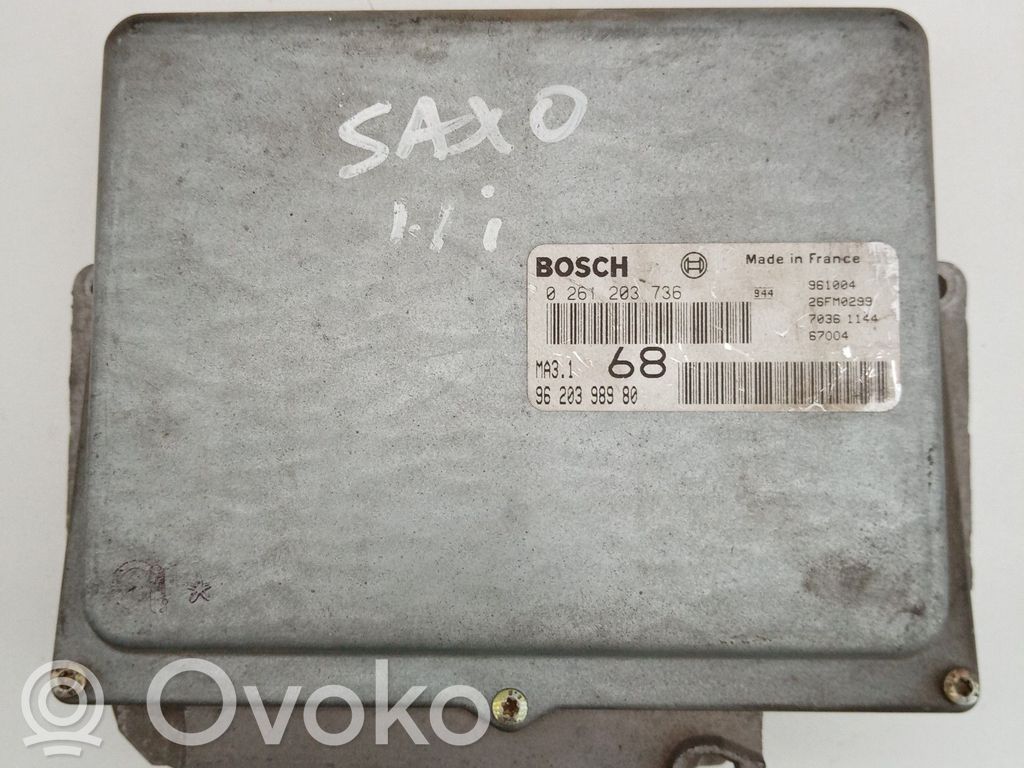 Citroen Saxo Unitate/modul de control motor 
