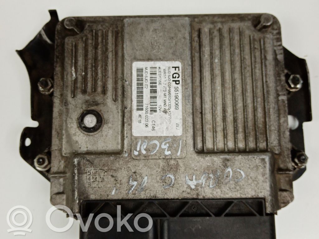 Engine control unit/module   55190069,MAGNETIMARELLI,MJD6J0C2