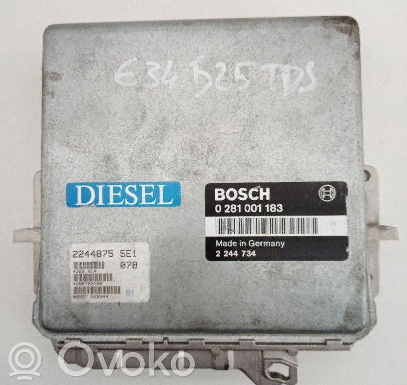 Centralina/modulo del motore   0281001183,2244734,BOSCH