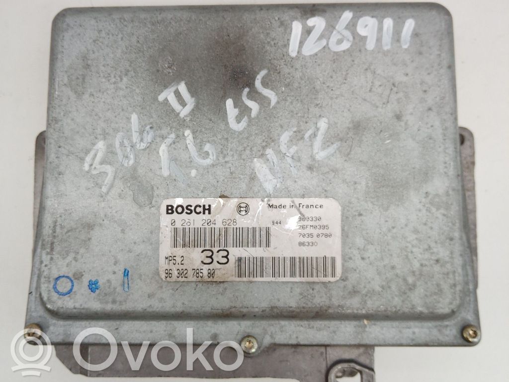 Engine control unit/module   0261204628,26FM0395,9630278580,BOSCH