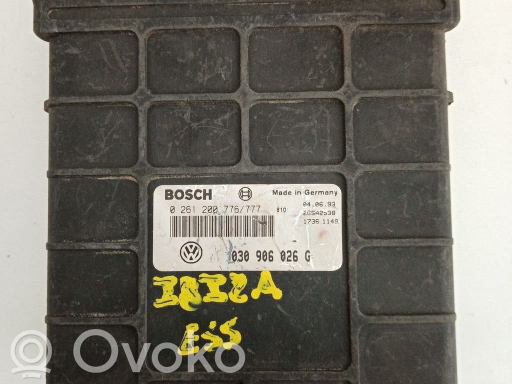 Engine control unit/module   0261200767,030906026G,777,BOSCH