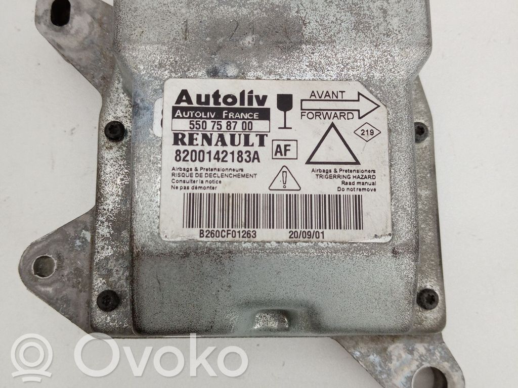 Airbag control unit/module   550758700,82001421833A,AF