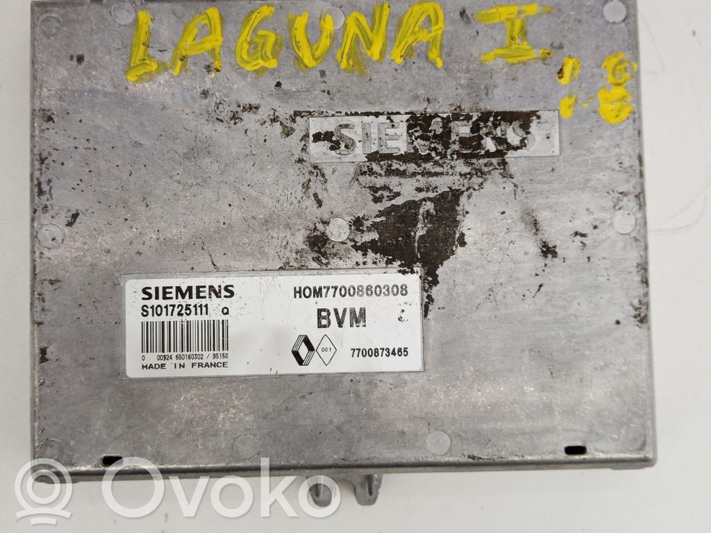 Engine control unit/module   S101725111Q,7700860308,7700873465,SIEMENS