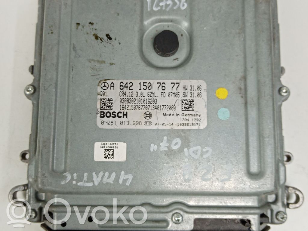 Engine control unit/module   A6421507677,0281013998,BOSCH
